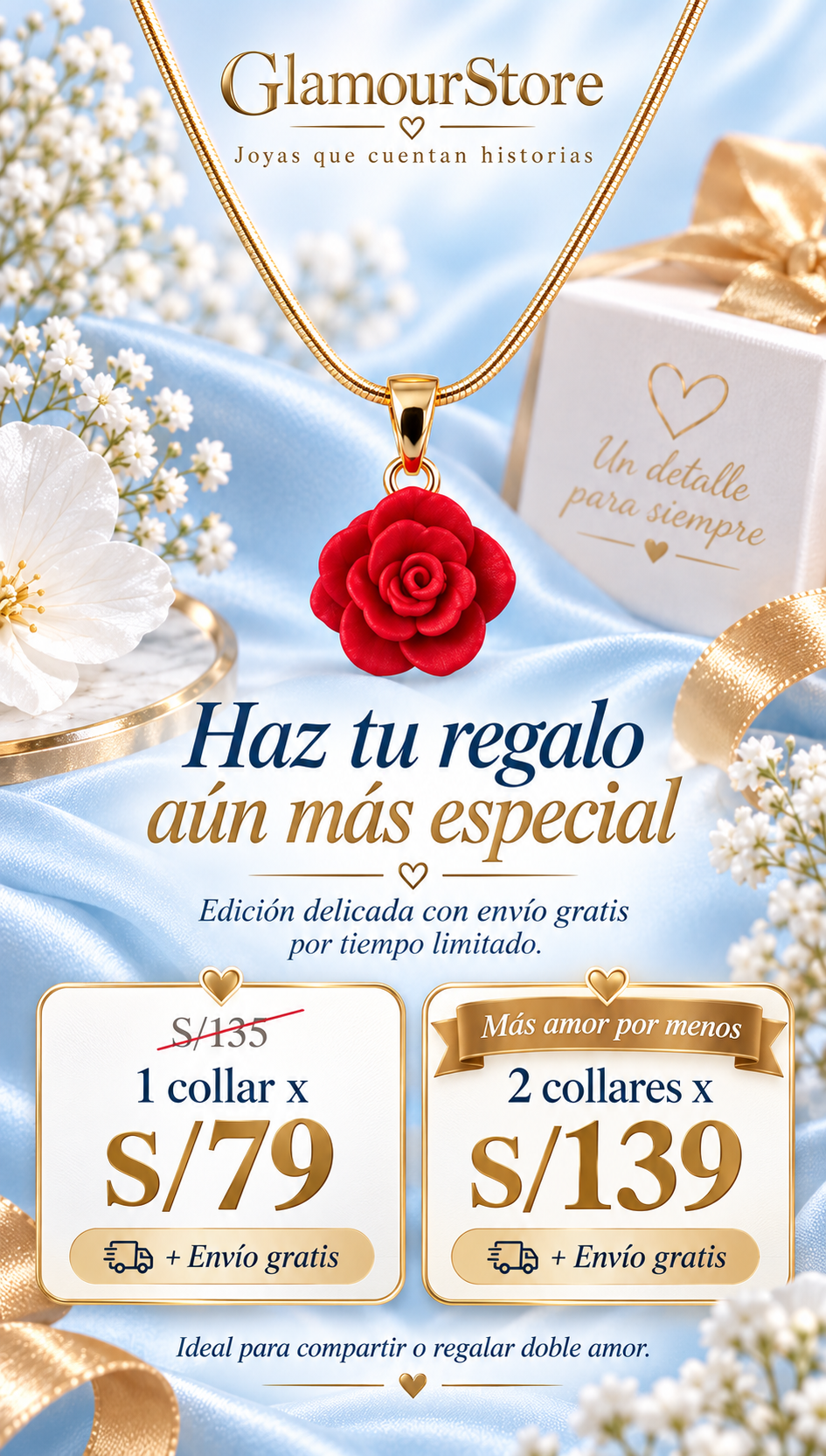 Collar Rosa Eterna